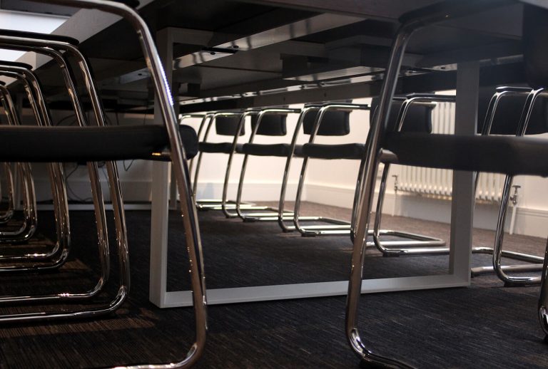 ABP chrome and black chair style