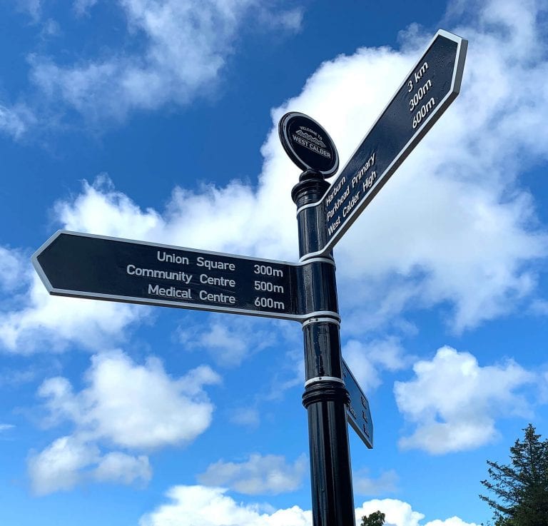 West Calder custom signage design